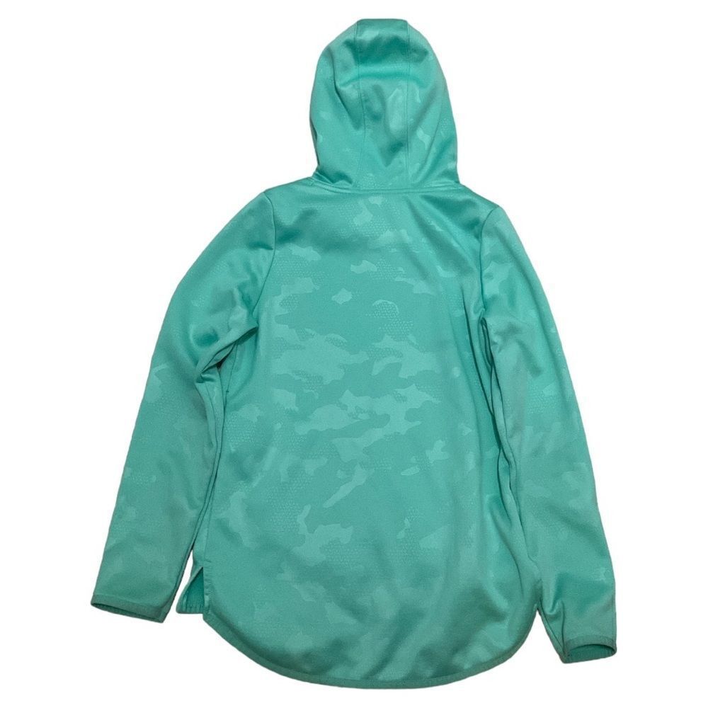 Under Armour Girls Teal Camo pullover sweater size Youth Meduim - Picture 3 of 3
